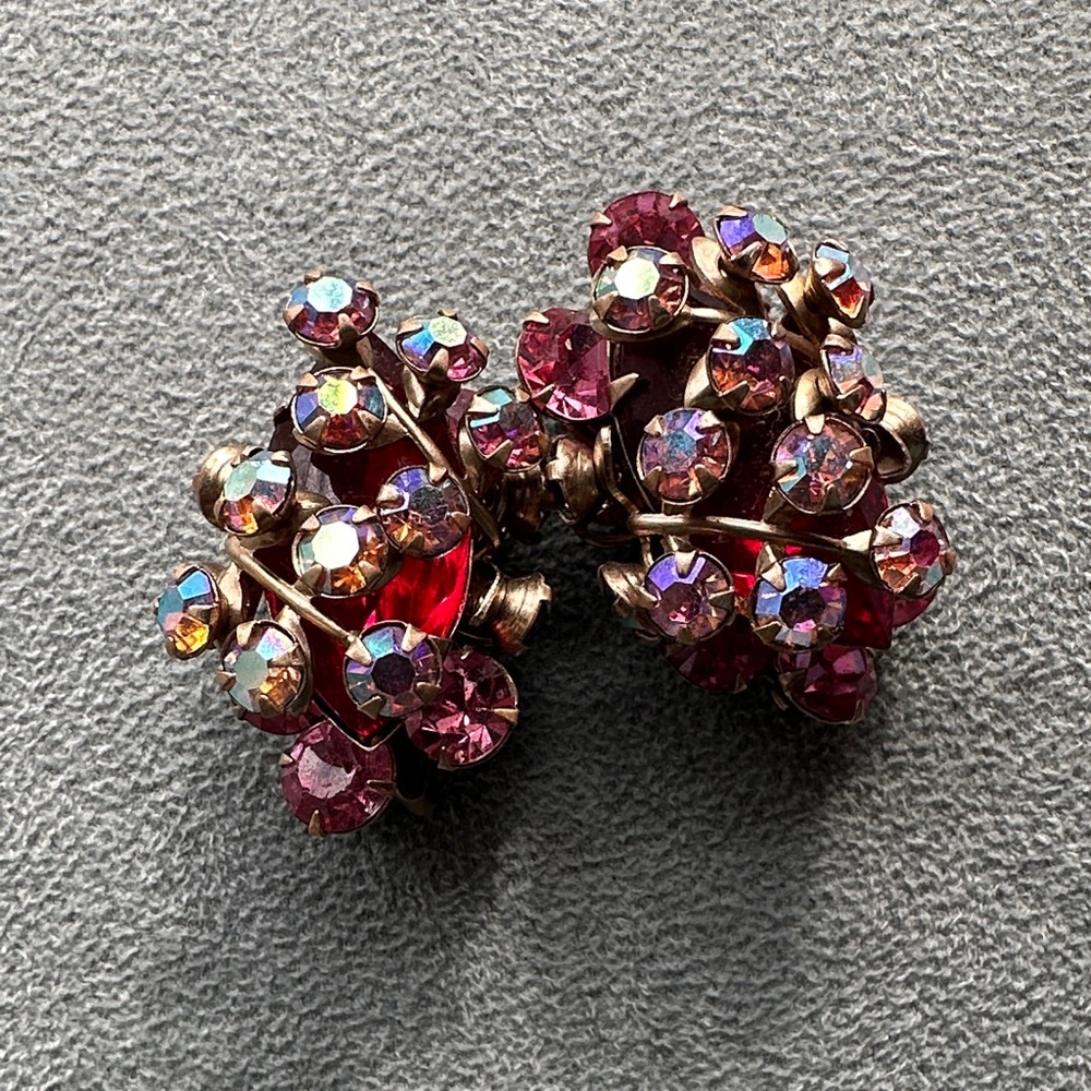 Elegant Pink Crystal Earrings